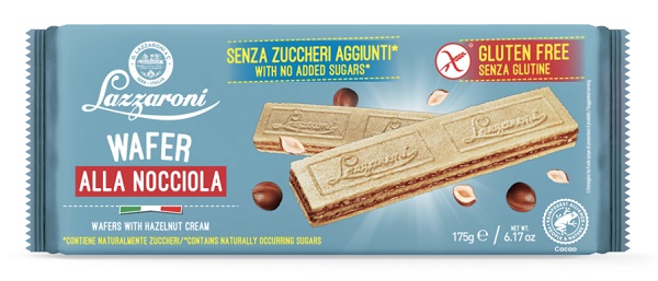 ZEROLE WAFERS ALLA NOCCIOLA SENZA ZUCCHERI AGGIUNTI 175 G - Farmaunclick.it