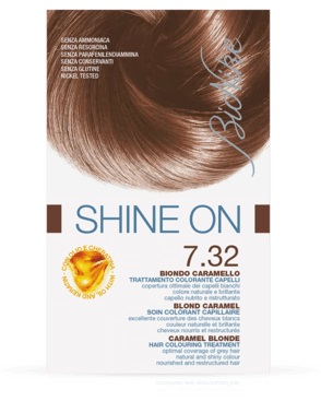 BIONIKE SHINE ON TRATTAMENTO COLORANTE CAPELLI BIONDO CARAMELLO 7.32 - Farmaunclick.it