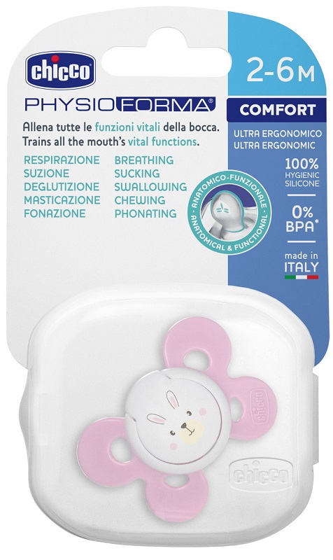 CHICCO SUCCHIETTO COMFORT GIRL IN SILICONE 0-6 MESI 1 PEZZO - Farmaunclick.it