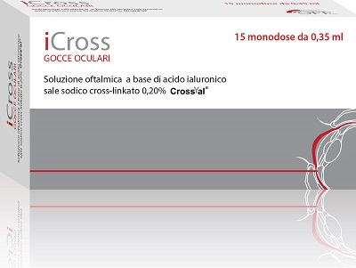 ICROSS SOLUZIONE OFTALMICA ACIDO IALURONICO CROSS-LINKATO 0,2% 15 MONODOSI DA 0,35 ML - Farmaunclick.it