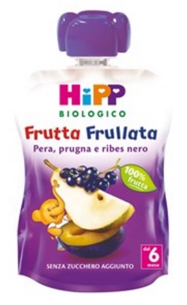 HIPP BIO FRUTTA FRULLATA PERA PRUGNA RIBES 90 G - Farmaunclick.it