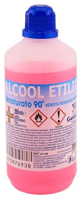 ALCOOL ETILICO DENATURATO 90 GRADI 250 ML - Farmaunclick.it