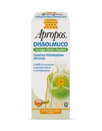 APROPOS DISSOLMUCO SCIROPPO ADULTI E BAMBINI 230 G - Farmaunclick.it