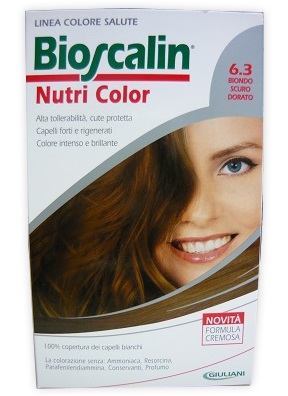 BIOSCALIN NUTRI COLOR 6,3 BIONDO SCURO DORATO SINCROB 124 ML - Farmaunclick.it