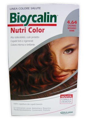 BIOSCALIN NUTRI COLOR 4,64 CASTANO MOGANO RAME 124 ML - Farmaunclick.it