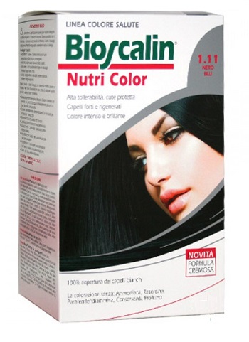 BIOSCALIN NUTRI COLOR 1,11 NERO BLU SINCROB 124 ML - Farmaunclick.it