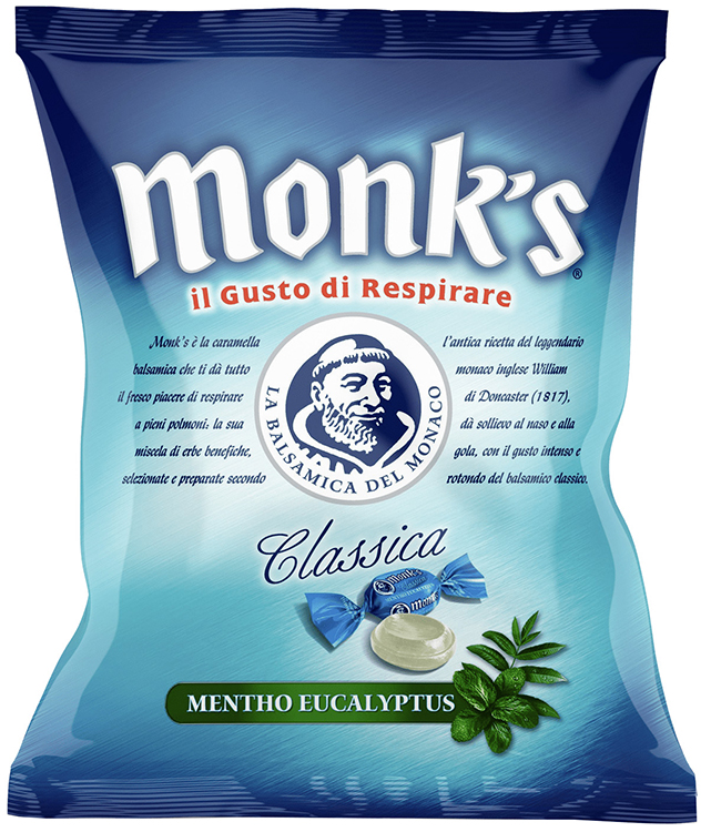 CARAMELLE MONK'S CLASSIC MENTA/EUCALIPTO 100 G - Farmaunclick.it