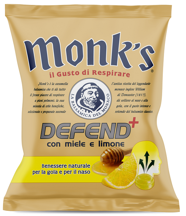MONKS CARAMELLE DEFEND MIELE LIMONE 46 G - Farmaunclick.it
