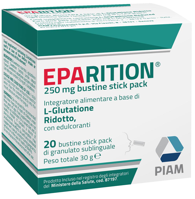EPARITION 20 BUSTINE STICK PACK DA 250 MG DI GRANULATO SUBLINGUALE - Farmaunclick.it
