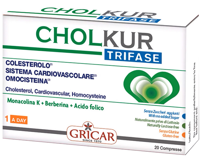 CHOLKUR TRIFASE 20 COMPRESSE OVALI DA 950 MG - Farmaunclick.it