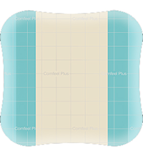 MEDICAZIONE SPECIALE ATTIVA CON IDROCOLLOIDE CON BORDI SMUSSATI COMFEEL PLUS 20X20 CM 5 PEZZI - Farmaunclick.it