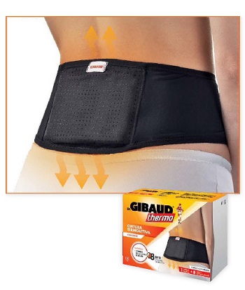 GIBAUD CINTURA TERMOATTIVA  RIUTILIZZABILE + 8 CEROTTI AUTORISCALDANTI - Farmaunclick.it
