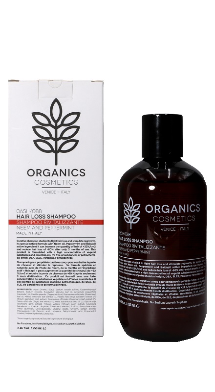 ORGANICS PHARM HAIR LOSS SHAMPOO NEEM OIL AND PEPPERMINT 250 ML - Farmaunclick.it