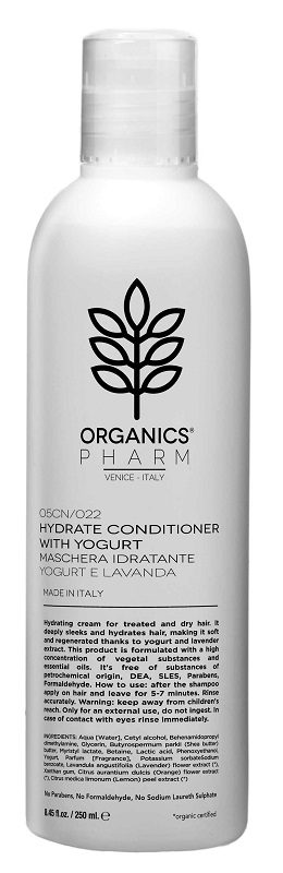 ORGANICS PHARMA HYDRATE CONDITIONER WITH YOGURT AND LAVENDER 250 ML - Farmaunclick.it