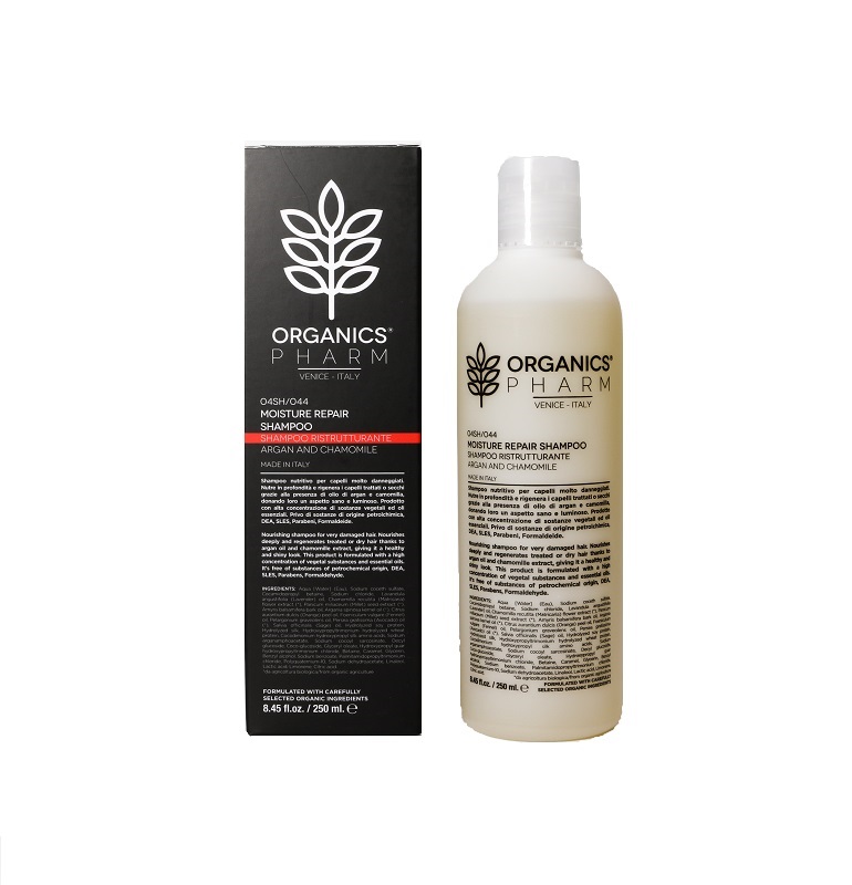ORGANICS PHARM MOISTURE REPAIR SHAMPOO ARGAN OIL AND CHAMOMILLE 250 ML - Farmaunclick.it