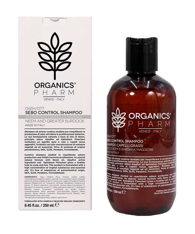 ORGANICS PHARM SEBO CONTROL SHAMPOO NEEM OIL AND ALPAFLOR 250 ML - Farmaunclick.it