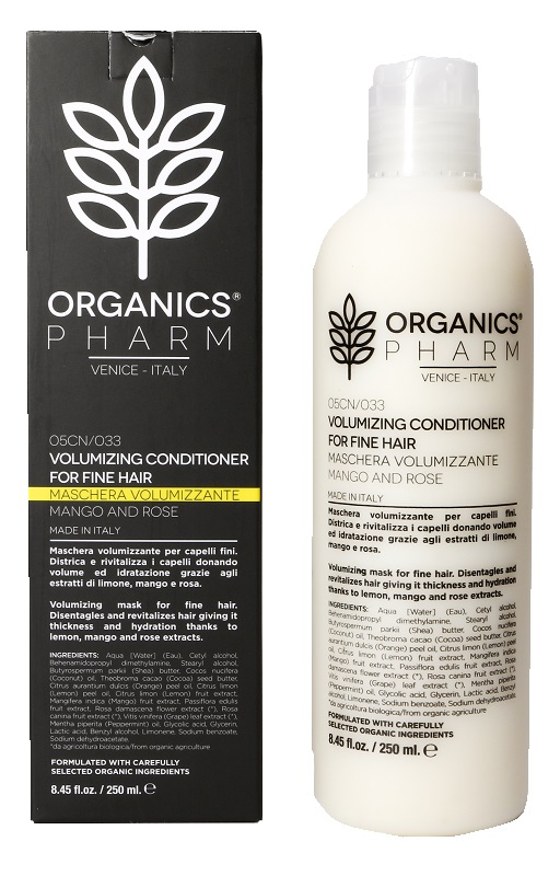 ORGANICS PHARM VOLUMIZING CONDITIONER FOR FINE HAIR MANGO AND ROSE - Farmaunclick.it
