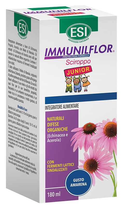 ESI IMMUNILFLOR SCIROPPO JUNIOR 180 ML - Farmaunclick.it