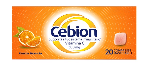 CEBION MASTICABILE ARANCIA VITAMINA C 500 MG 20 COMPRESSE - Farmaunclick.it