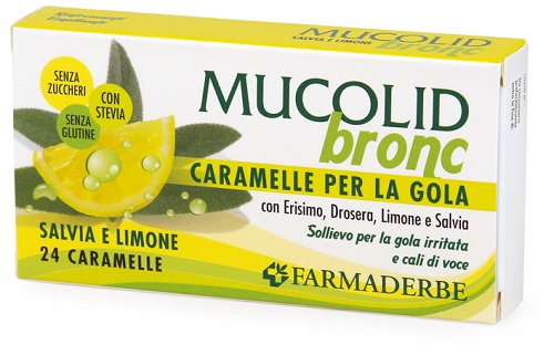 MUCOLID BRONC SALVIA & LIMONE 24 CARAMELLE - Farmaunclick.it