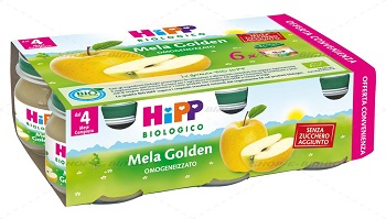 HIPP BIO OMOGENEIZZATO MELA GOLDEN 6X80 G - Farmaunclick.it