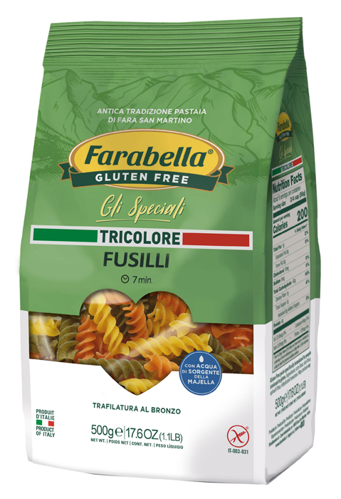 FARABELLA FUSILLI TRICOLORE 500 G - Farmaunclick.it