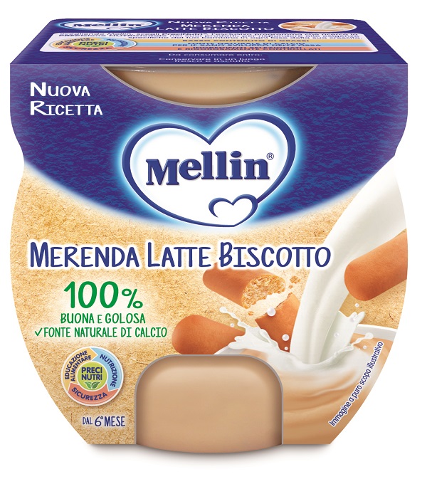 MELLIN MERENDA LATTE BISCOTTO 2 X 100 G - Farmaunclick.it