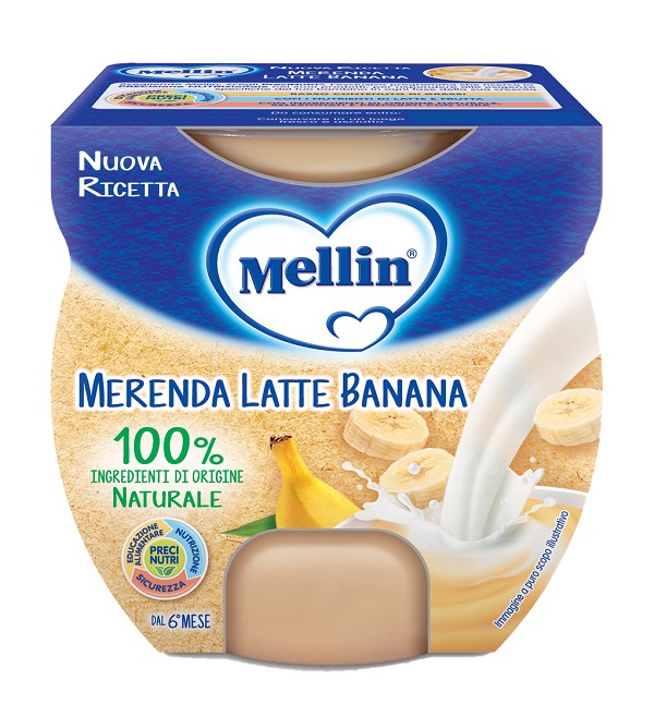 MELLIN MERENDA LATTE BANANA 2 X 100 G - Farmaunclick.it