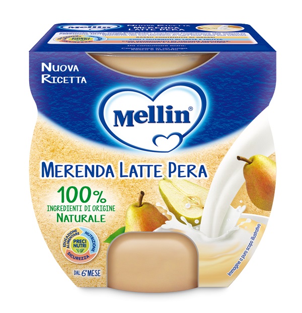 MELLIN MERENDA LATTE PERA 2 X 100 G - Farmaunclick.it