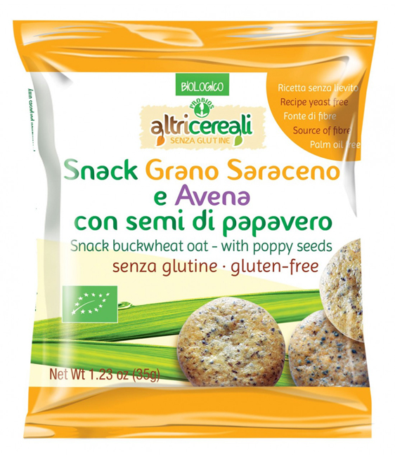 ALTRICEREALI SNACK SARACENO E AVENA CON SEMI DI PAPAVERO 35 G - Farmaunclick.it