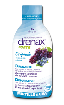 DRENAX FORTE ORIGINALE CON MIRTILLO E UVA 300 ML - Farmaunclick.it