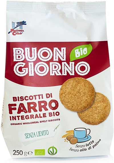 BUONGIORNOBIO BISCOTTI DI FARRO INTEGRALE SENZA LIEVITO - Farmaunclick.it