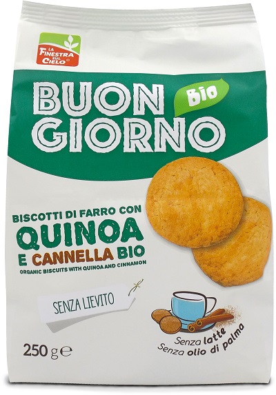 BUONGIORNOBIO BISCOTTI CON QUINOA E CANNELLA SENZA LIEVITO - Farmaunclick.it