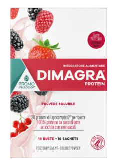 DIMAGRA PROTEIN RED FRUIT 10 BUSTE - Farmaunclick.it
