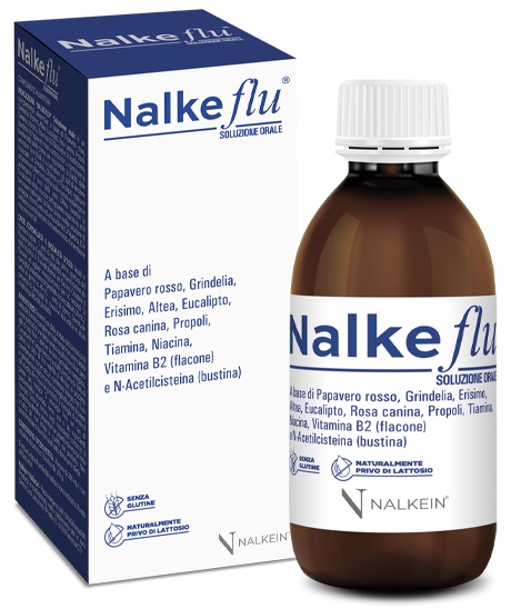 NALKEFLU SOLUZIONE ORALE 200 ML + 1  BUSTINA DA 2,5 G - Farmaunclick.it