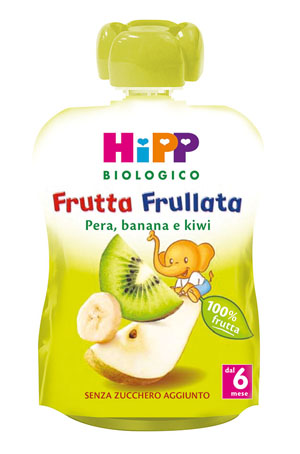 HIPP BIO FRUTTA FRULLATA PERA BANANA KIWI 90 G - Farmaunclick.it