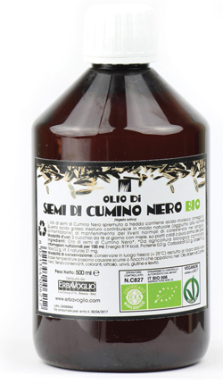 OLIO DI SEMI DI CUMINO NERO BIO 500 ML - Farmaunclick.it