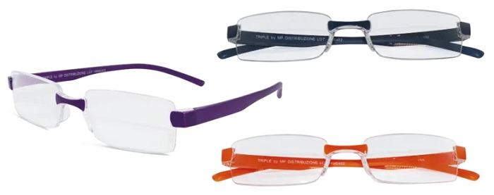 OCCHIALE DA LETTURA PREMONTATO TWINS SILVER TRIPLE +1,00 DIOTTRIE - Farmaunclick.it