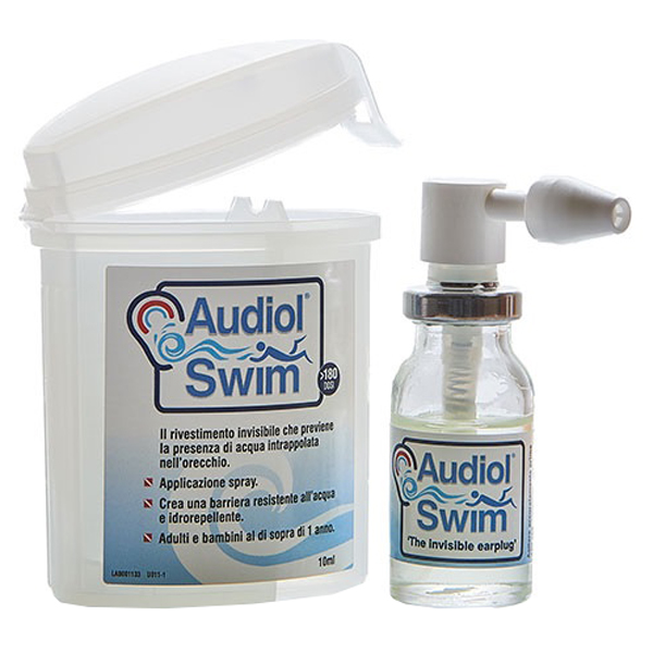 AUDIOLSWIM SOLUZIONE RIVESTIMENTO CANALE UDITIVO COME BARRIERA IDROREPELLENTE - Farmaunclick.it