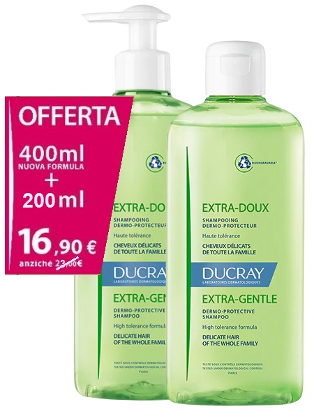 EXTRA DELICATO SHAMPOO DERMOPROTETTIVO 400 ML + 200 ML BIPACK - Farmaunclick.it