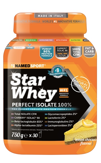 STAR WHEY ISOLATE LEMON CHEESECAKE 750 G - Farmaunclick.it