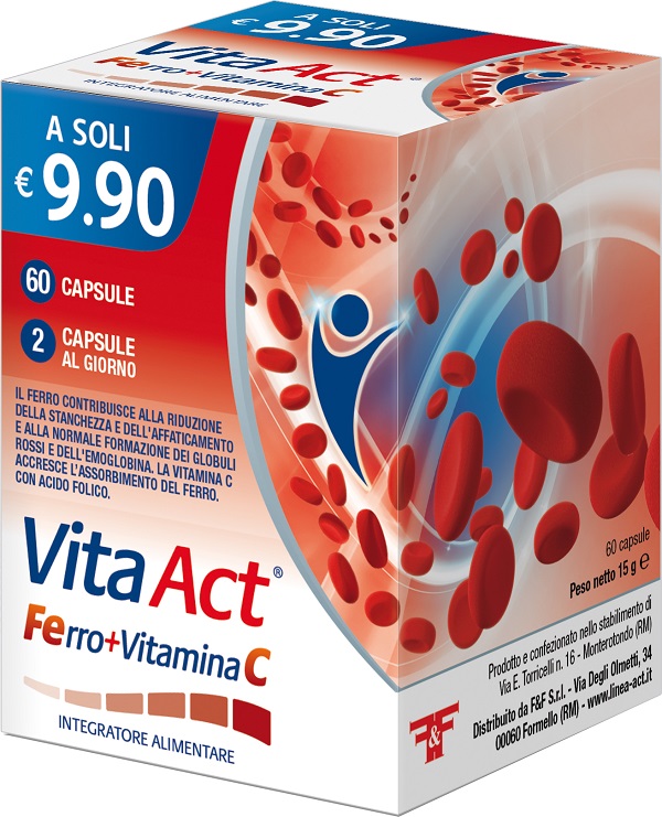 VITA ACT FERRO+VITAMINA C 60 CAPSULE - Farmaunclick.it