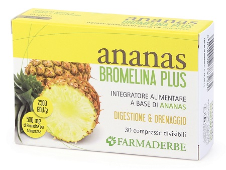 ANANAS BROMELINA PLUS 30 COMPRESSE - Farmaunclick.it