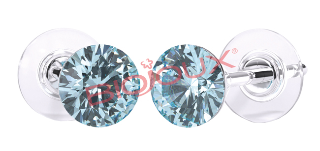 ORECCHINI STERILI BJT945 SWA CRYSTAL AQUAMARINE - Farmaunclick.it