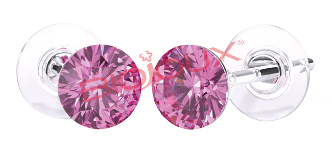 ORECCHINI STERILI BJT946 SWA CRYSTAL ROSE - Farmaunclick.it