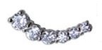 ORECCHINI STERILI BJT949 EAR-CUFF 6 CRYSTAL - Farmaunclick.it