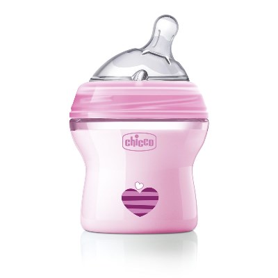 CHICCO BIBERON NATFEEL 0M+ 150 ML GIRL - Farmaunclick.it