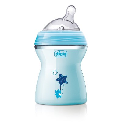 CHICCO BIBERON NATFEEL 2M+ BOY 250 ML - Farmaunclick.it