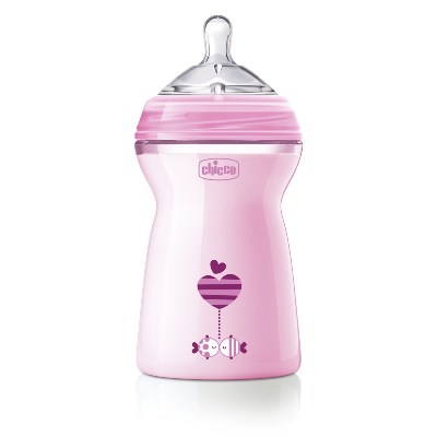 CHICCO BIBERON NATFEEL 6M+ GIRL 330 ML - Farmaunclick.it