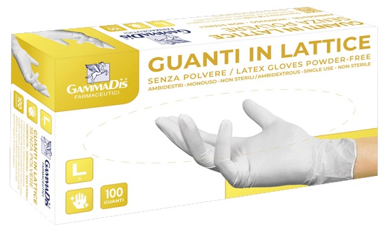 GUANTI LATTICE CON POLVERE MEDIUM 100 PEZZI - Farmaunclick.it